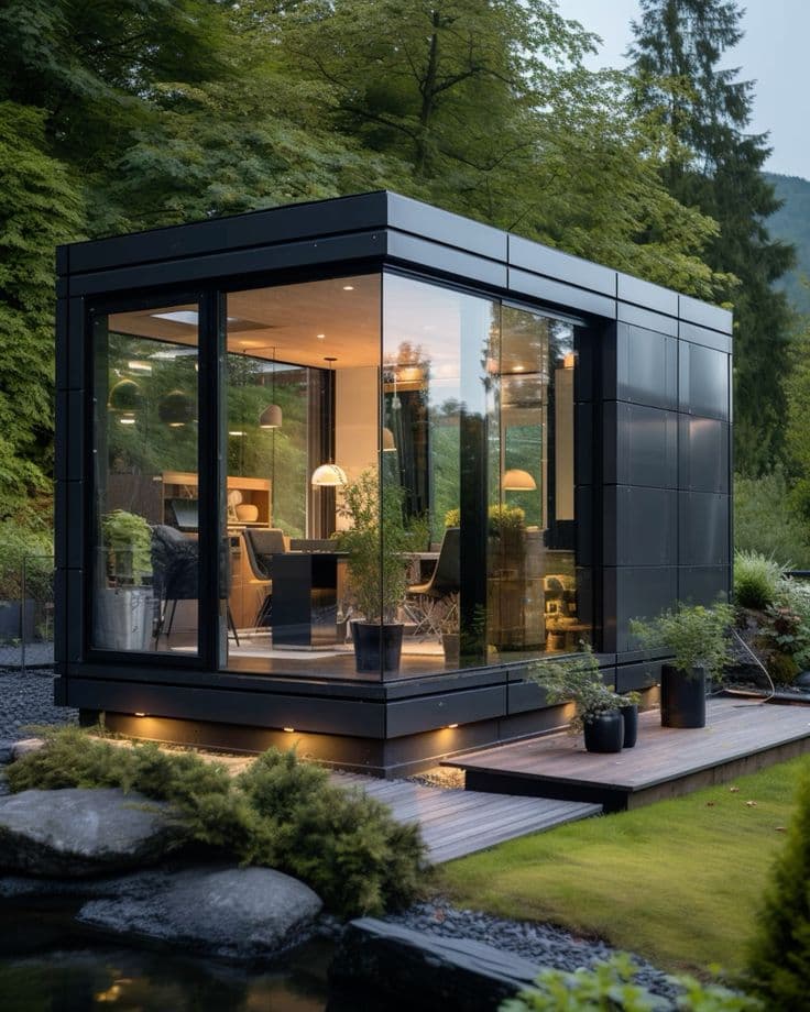 Panorama domek – prostor pro práci, odpočinek nebo rodinné aktivity